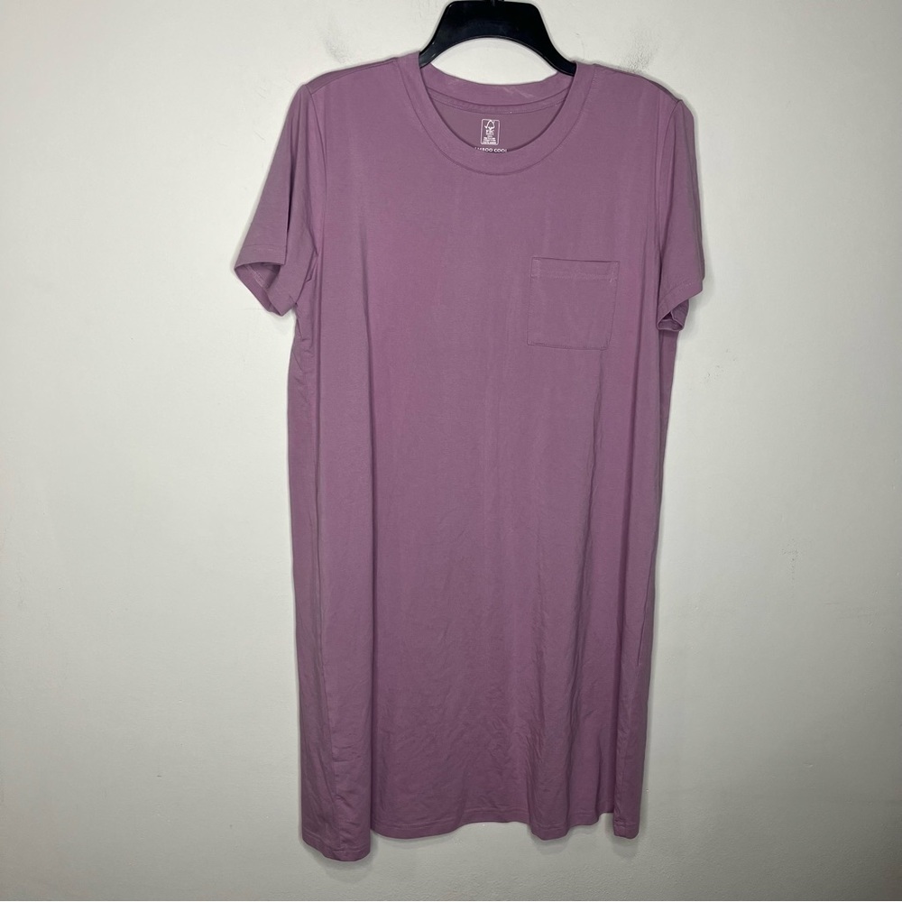 Bamboo Cool basic dress nightgown lavender purple size small soft basic casual